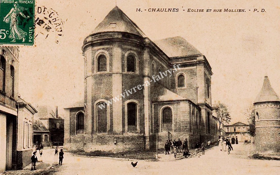 1 chaulnes eglise rue mollien