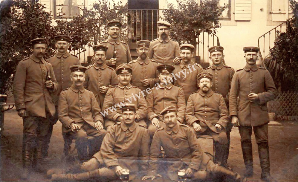 1 curchy photo allemande un groupe de soldats allemands 1915 