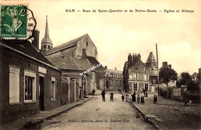 1 ham rues de st quentin et de notre dame eglise abbaye