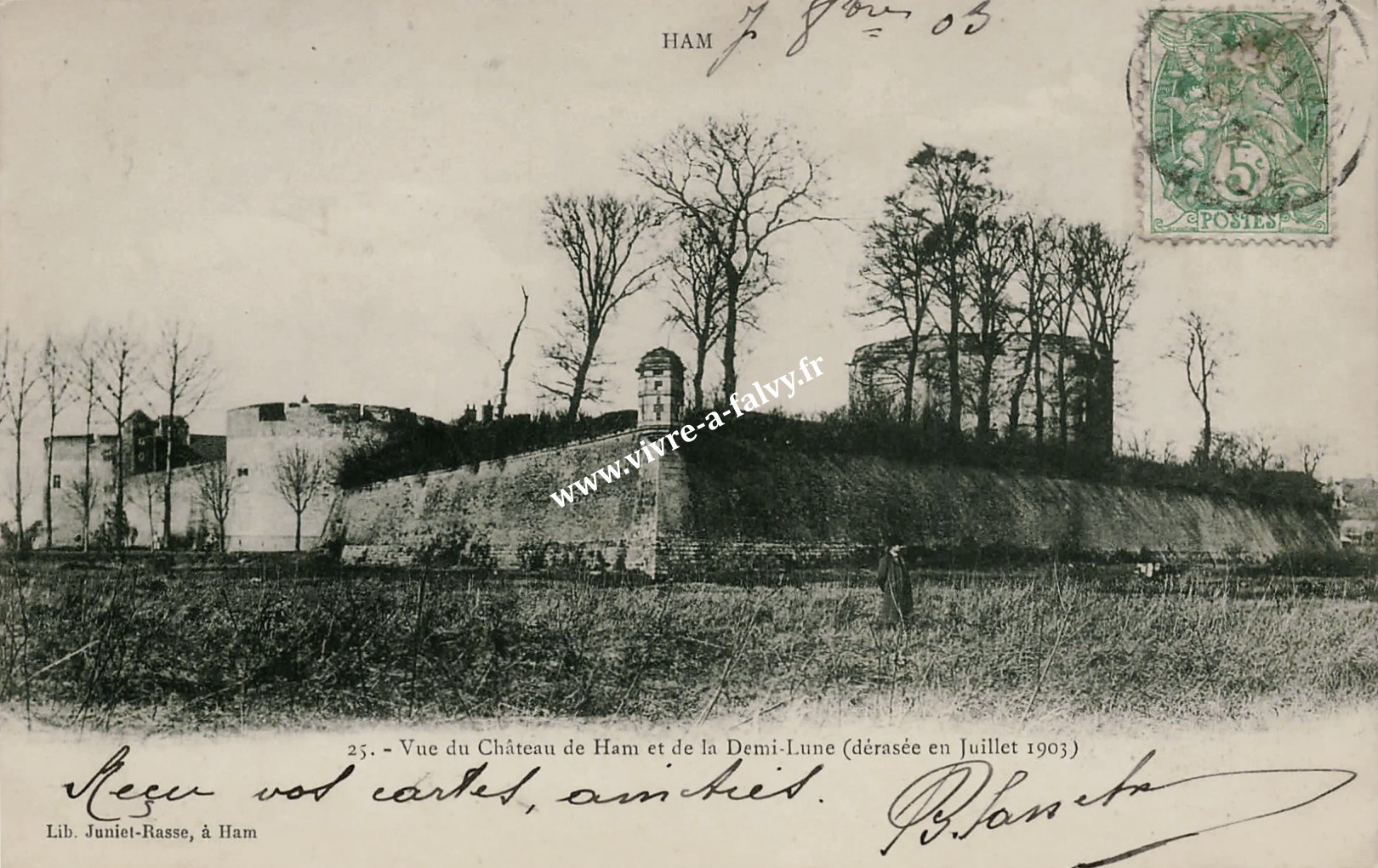 1 ham vue du chateau et de la demi lune