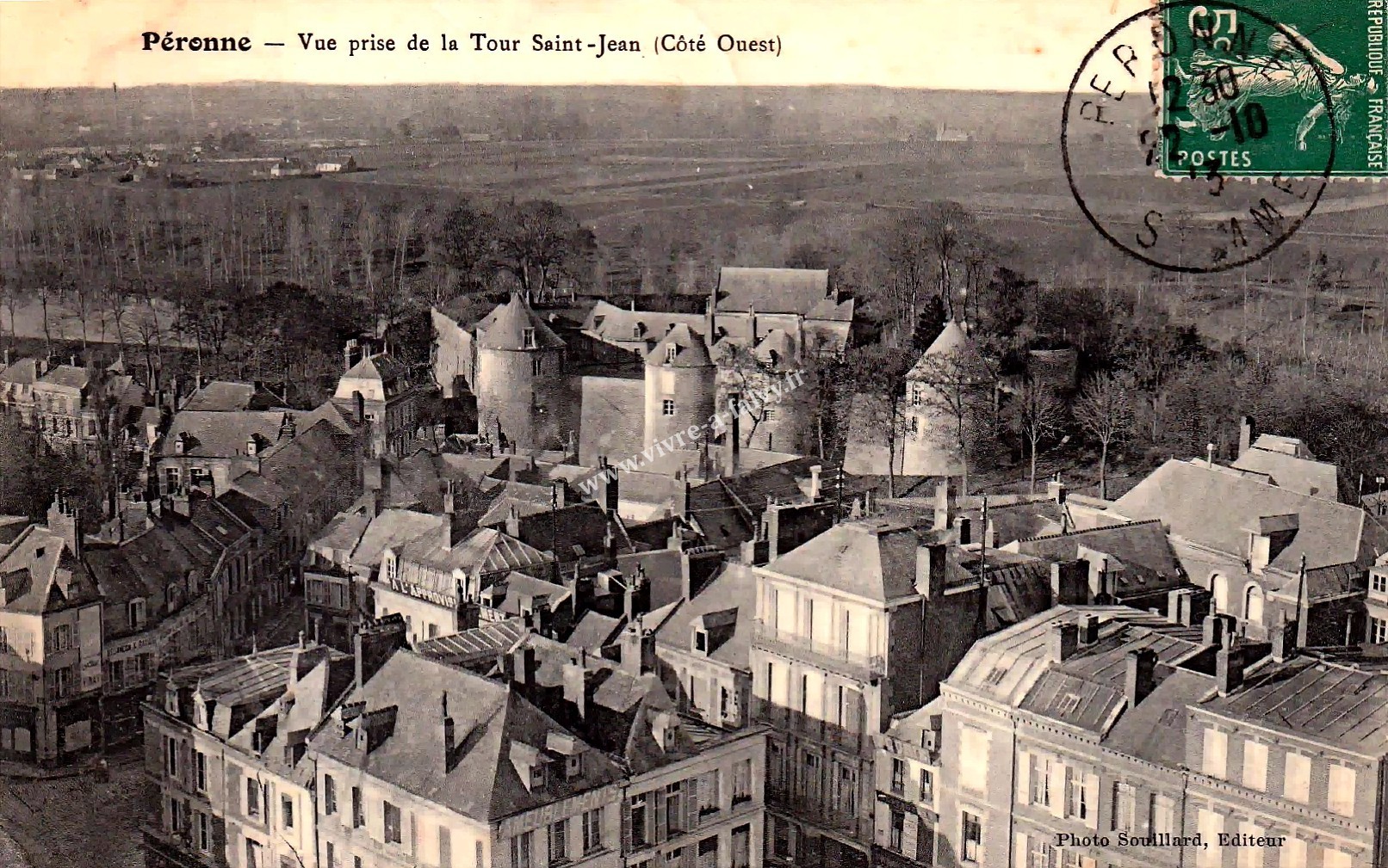 1 peronne vue prise de la tour saint jean cote ouest 1