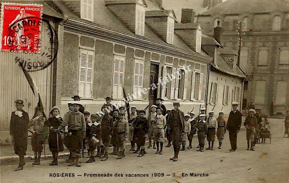 1 rosieres en santerre 1909 promenade des vacances