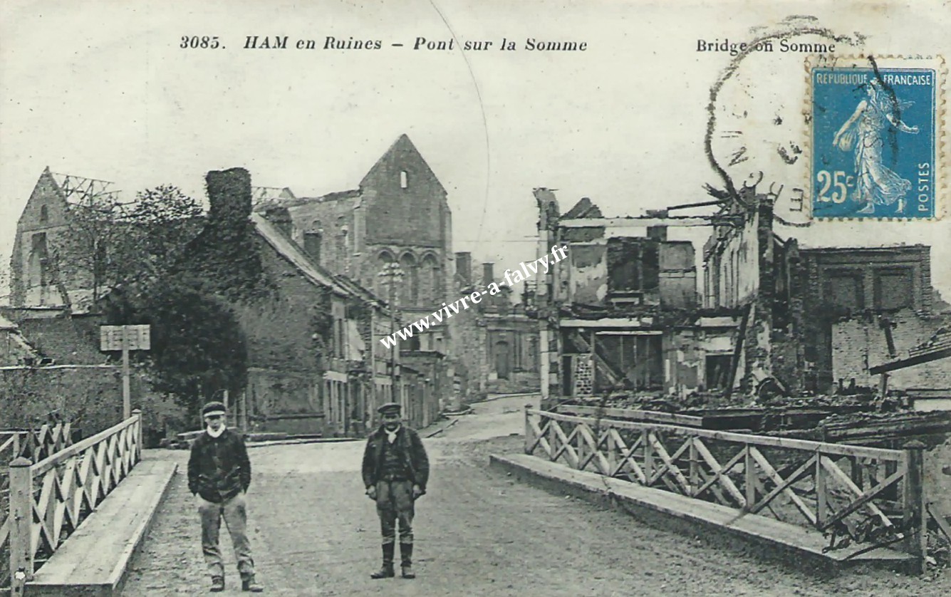 2 ham pont sur la somme ruines