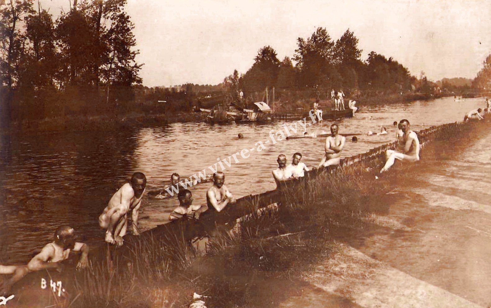 2 pargny soldats allemands bains canal