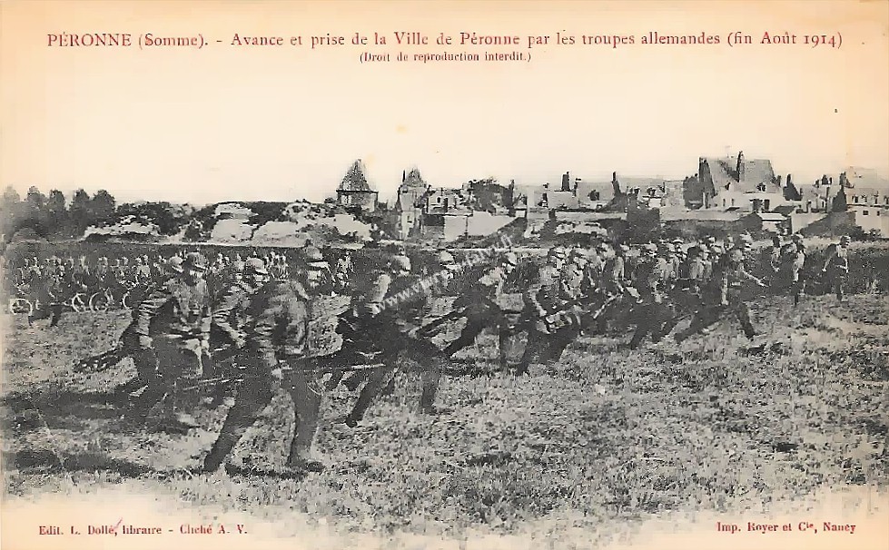 2 peronne 1914 avance prise de la ville par les allemands 1