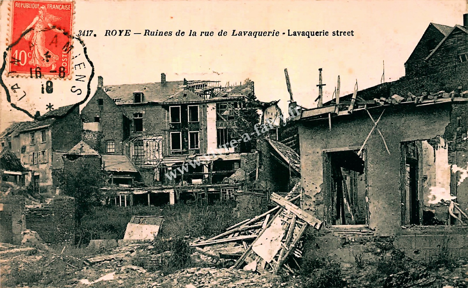 2 roye ruines de la rue de lavaquerie