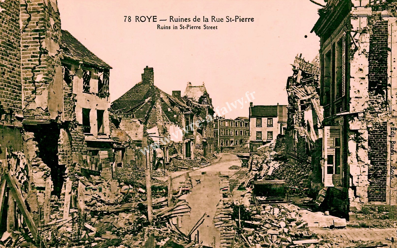 2 roye ruines de la rue st pierre