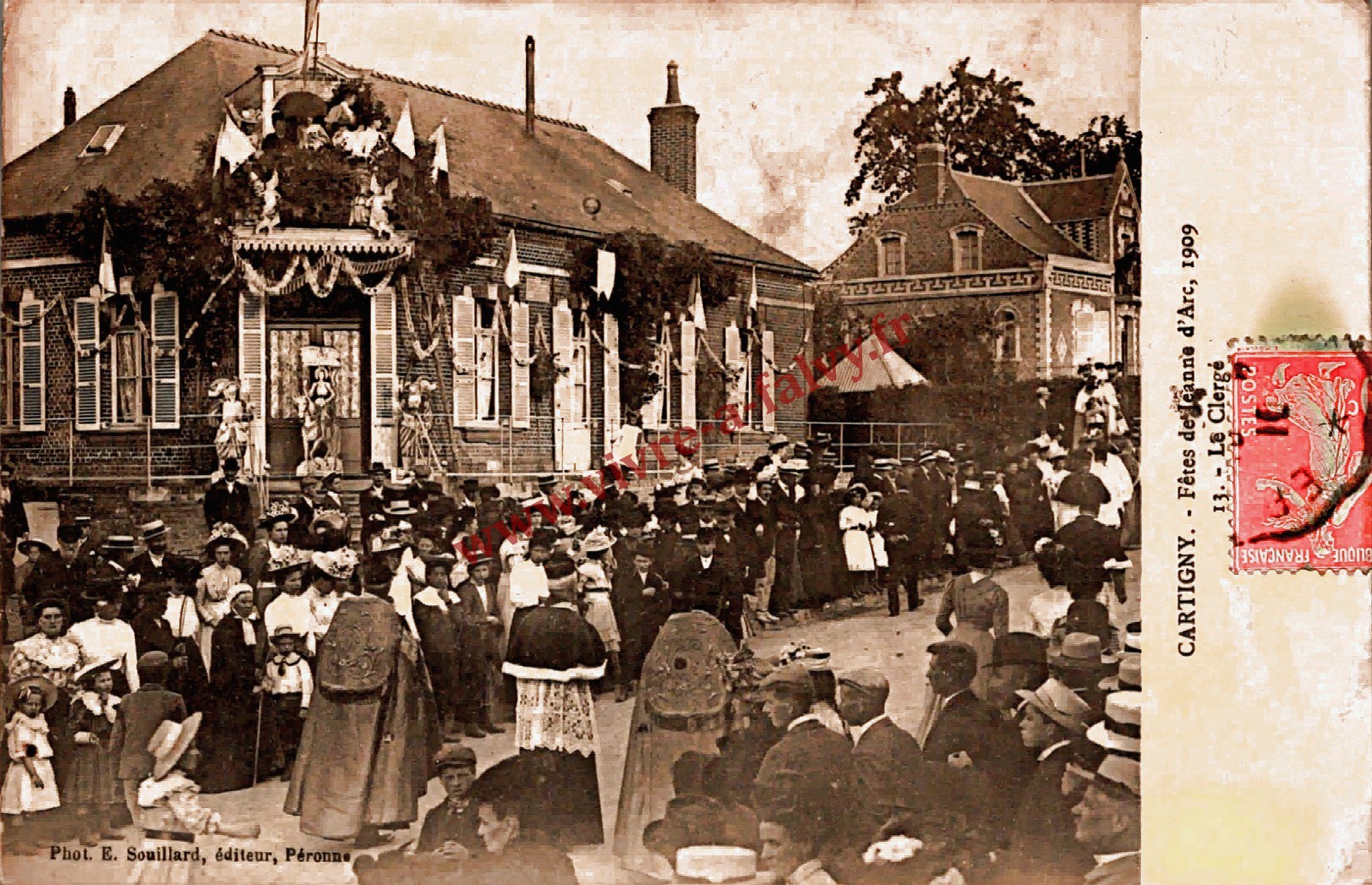 3 cartigny fetes de jeanne d arc 1909 le clerge