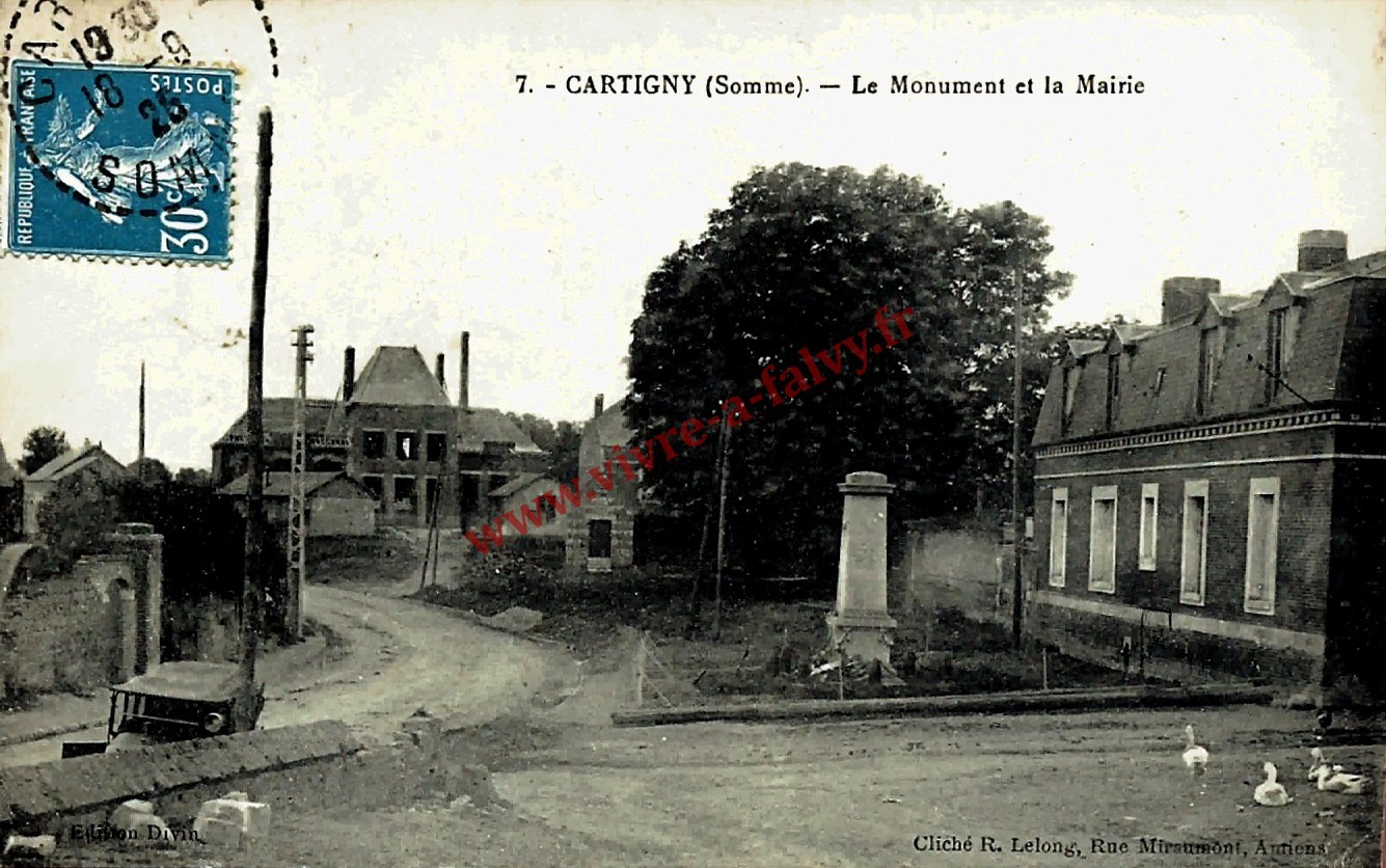 3 cartigny le monument et la mairie