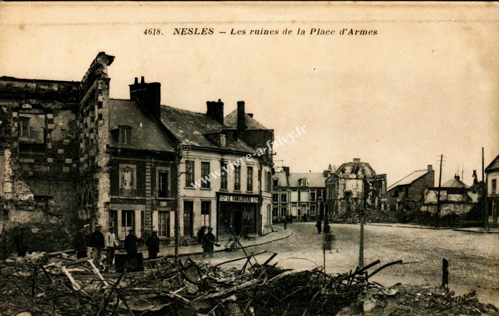 3 nesle les ruines la place d armes