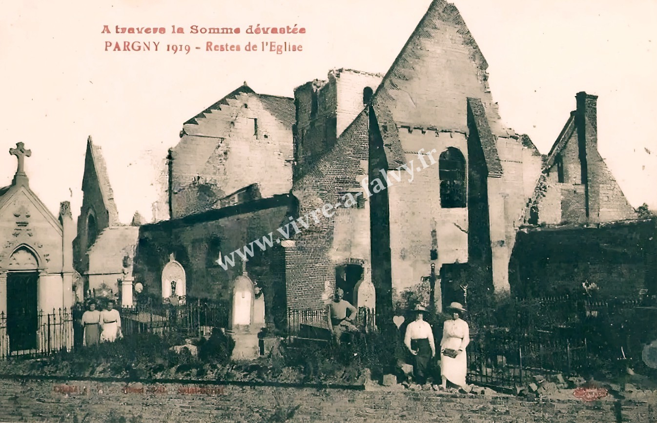 3 pargny ruines de l eglise cimetiere